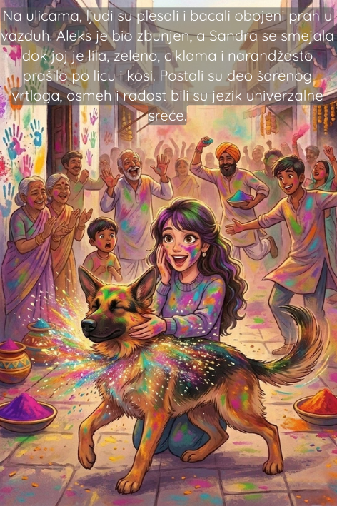 Animacija, Holi, Indija, Sandra i Aleks